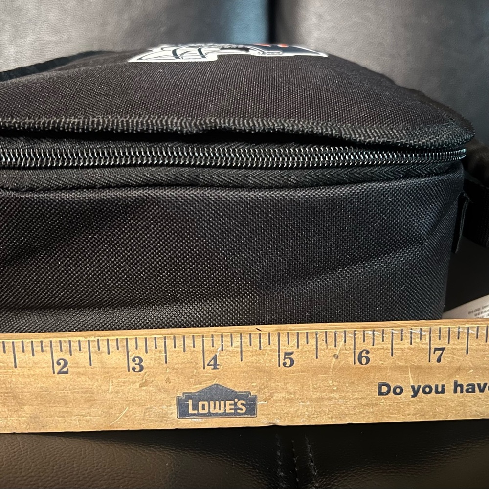 NFL Chicago Bears Black and Navy Toiletry Bag with Orange Logo - Picture 7 of 8